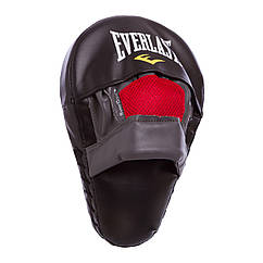 Лапа вигнута з PU (1 шт.) EVERLAST 7408B MMA MANTIS MITTS (р-р 28x18x10 см, чорний)