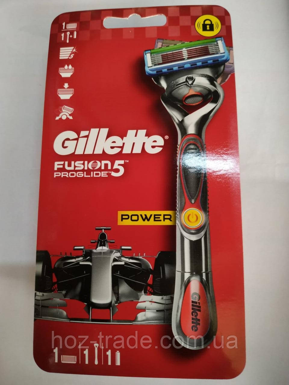 Гоління на батарейці Gillette Fusion ProGlade5 Power Flex Ball