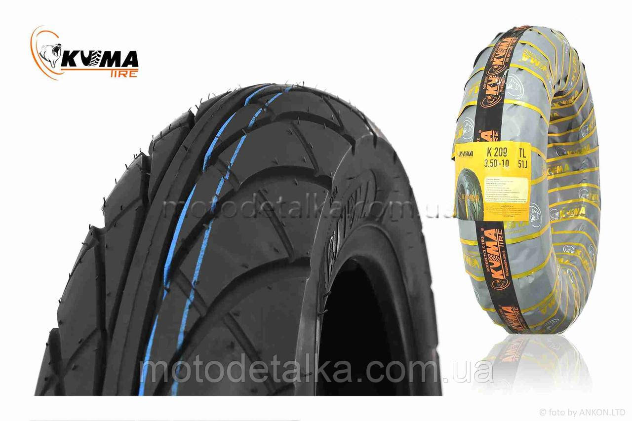 Покришка мото 10" 3.50-10 #K-209 TL, 51J "KUMA" В'ЄТНАМ