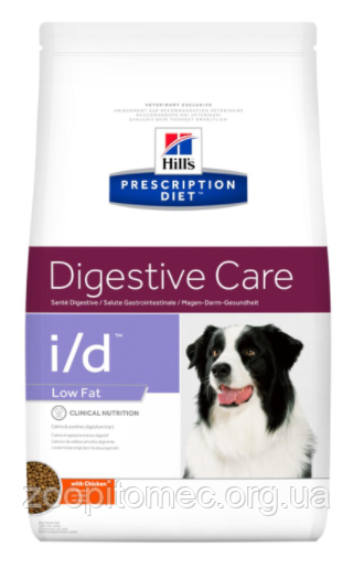 Корм Hills (Хілс) Prescription Diet Canine i/d low fat для собак лікування і профілактика хворобу ШЛУНКОВО-кишкового тракту і