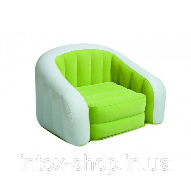 Надувне крісло Intex Cafe Club Chair 97x76x69 ІНТЕКС 68571 (Зелений)