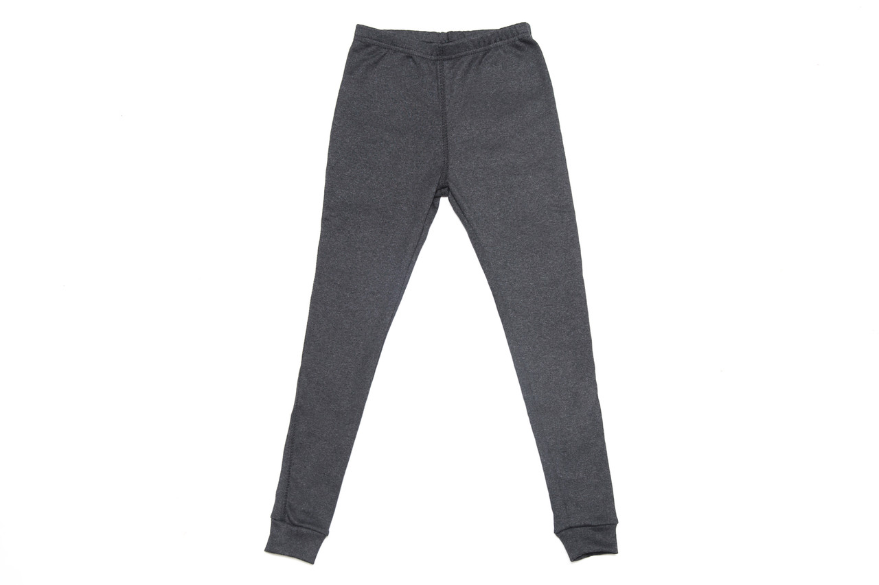 Підштаники кальсони утеплені з начосом, з манжетом темно сірі SmileTime, фото 1