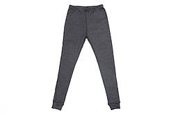 Підштаники кальсони утеплені з начосом, з манжетом темно сірі SmileTime