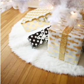 Хіт продажів! Різдвяна спідниця для Ялинки діаметр 75 см, килимок під ялинку, килимок спідниця під Ялинку