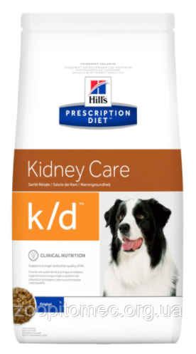 Сухий лікувальний корм для собак hill's (Хілс) PD Canine k/d при нирковій та серцевій недостатності, 2 кг