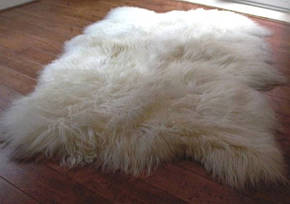 Килим з 4-х овечих шкур ісландської породи (довга шерсть), фото 2