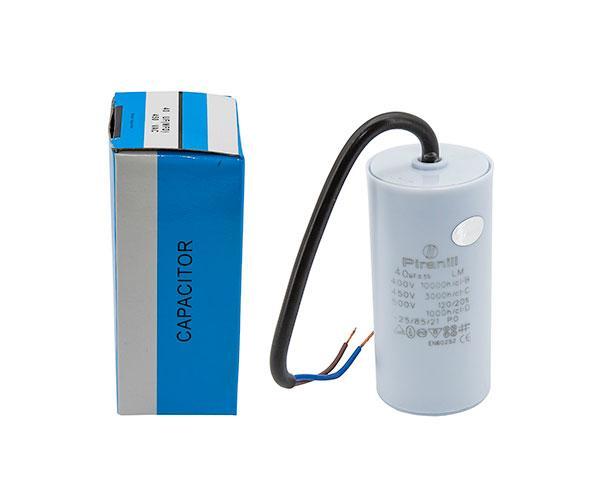 Конденсатор CBB60 40 мкФ 450 В пускоробочий (40uF 450V), з проводами