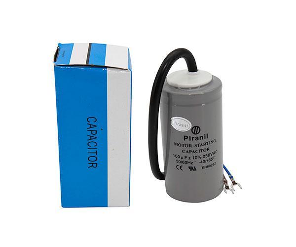 Конденсатор пусковий 100 мкФ 250 В (100uF 250V) CD60 для електродвигунів