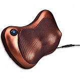 Універсальна роликова масажна подушка Massage pillow for home and car 2 ролика, фото 4