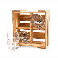 Набір 4 рокса для віскі BST 520015 23х21х11 див.