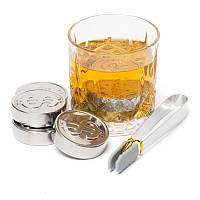 Камені для віскі у вигляді монет набір 6 шт. "$" 980002 DECANTO 18*9,5