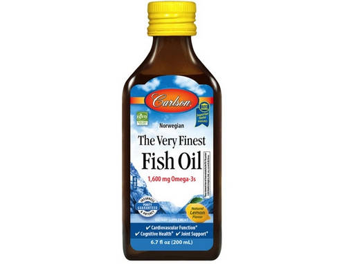Омега 3 Carlson Labs The Very Finest Fish Oil 1,600 mg Omega-3s 200 мл жирні кислоти, фото 2