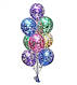 Кульки гелієві 30 см прозорі з конфеті код 01-02, фото 2