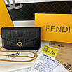 Жіночий шкіряний клатч Fendi Фенді, фото 2
