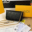 Жіночий шкіряний клатч Fendi Фенді, фото 4