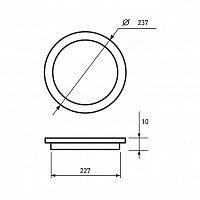 Светильник светодиодный встраиваемый EUROLAMP Downlight 20W 4000K (LED-DLR-20/4), фото 2
