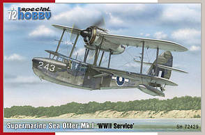 Supermarine Sea Otter Mk. I 'WWII Service'. Модель біплану-амфібії в масштабі 1/72. SPECIAL HOBBY SH72429