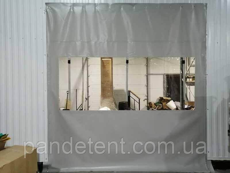 Промислові штори на ворота: від холоду, вологості, пилу з прозорої ПВХ плівки