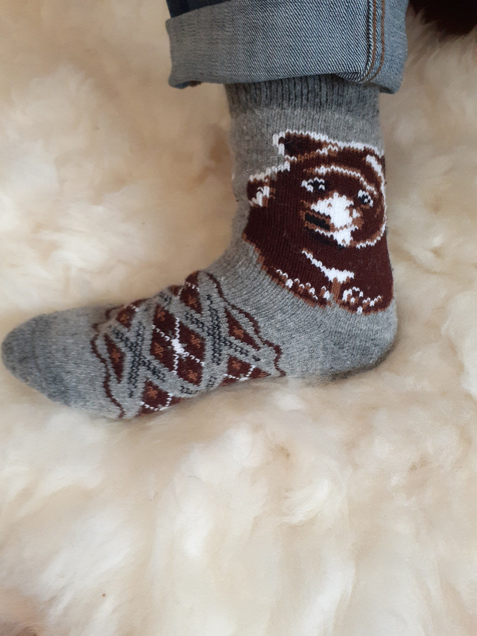 Теплі шерстяні чоловічі носки., фото 1