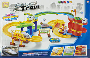 Залізниця на бат-ці,поїзд,дорожні знаки 47дет,,в кор-ці,52х34х8см №8194(18)