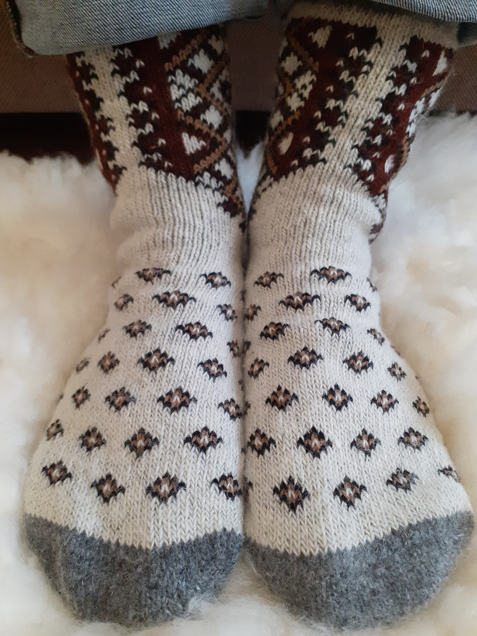 Теплі шерстяні чоловічі носки., фото 1