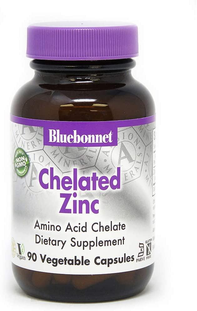 Bluebonnet Nutrition, Хелатний цинк, 90 капсул, фото 1