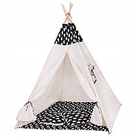 Дитячий намет (вігвам) Springos Tipi XXL TIP01 White/Black