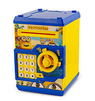 Дитяча скарбничка Сейф з електронним Кодовим замком Мінйон Minions