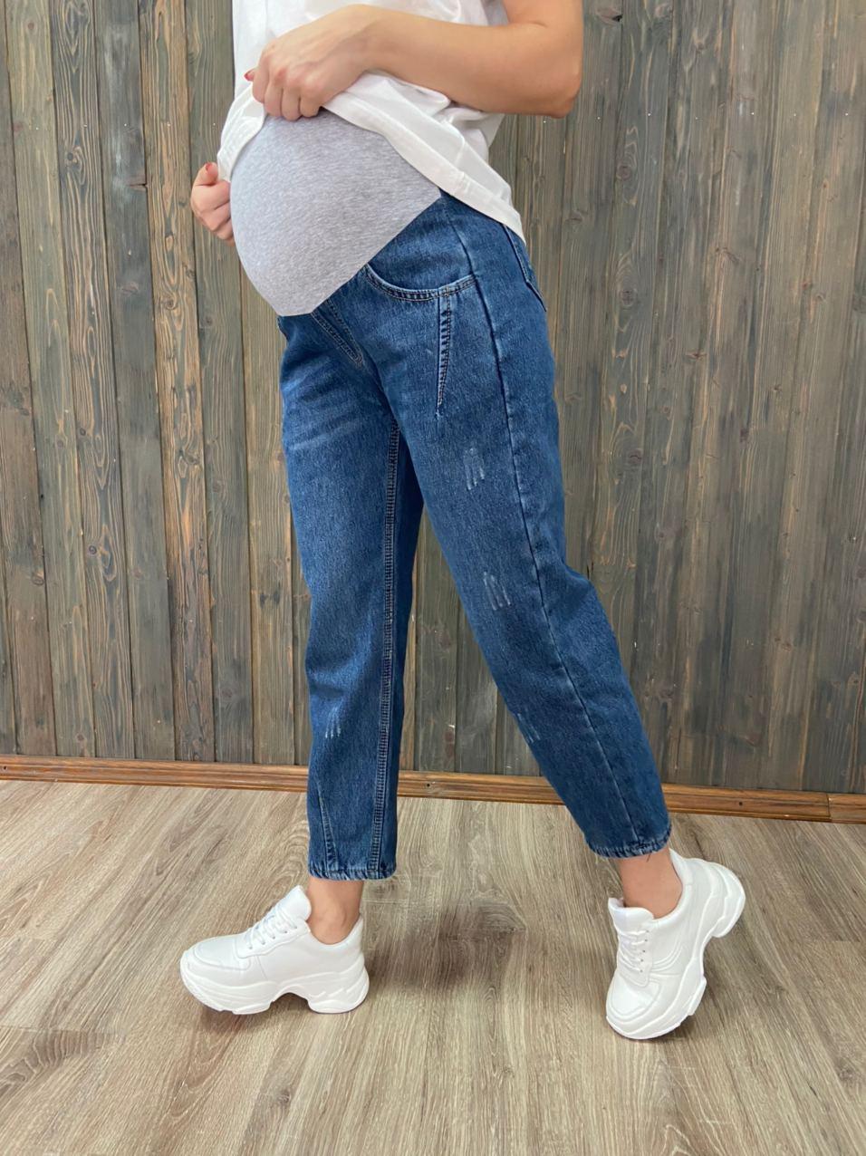 Джинси для вагітних WOW MOM утеплені XL Blue (1_0287_Bl_XL)