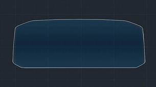 Захисне гібридне скло на приладову панель 9.9" 9H VOLKSWAGEN T-ROC 2018 - 2021
