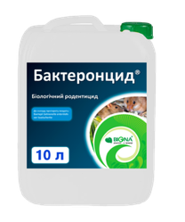 Родентицид Бактеронцид гель 10л Біона проти мишей та щурів 10л, викликає захворювання черевного тифу у гризунів