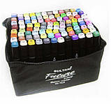 Скетч маркери SketchMarker Sultani Future двосторонні для паперу набір 96 шт., фото 3