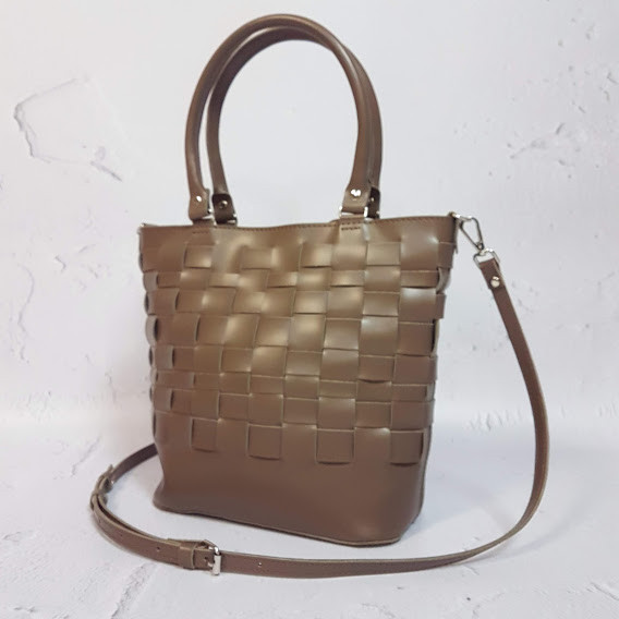 Сумка жіноча "Фреска" натуральна шкіра, капучіно матова, фото 1