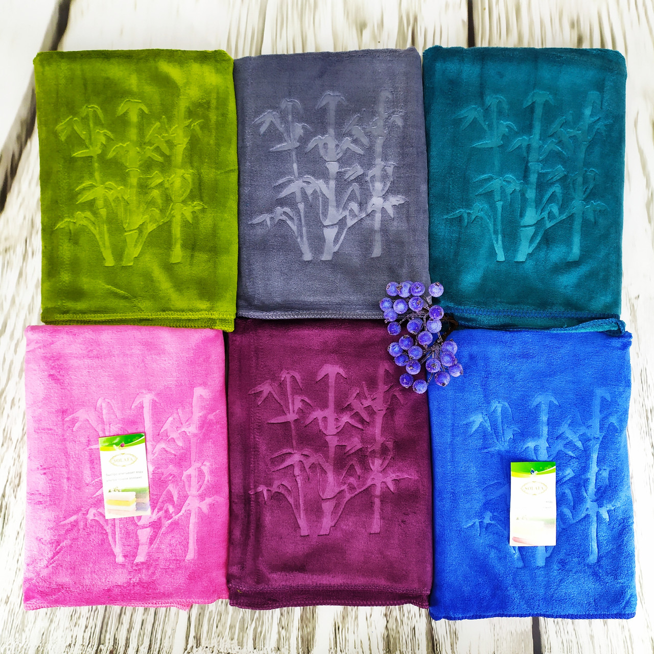 Рушник для обличчя мікрофібра 100*50 см, фото 1