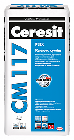 Клеюча суміш Ceresit CM 117 WHITE FLEX 25 кг