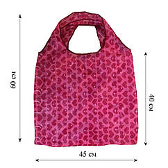 Компактна сумка-шопер із плащової тканини принт 0501