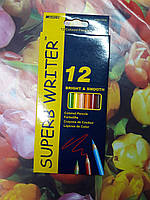 Карандаши цветные набор 12 цветов marco 4100-12 CB superb writer марко 4100-12 Marco