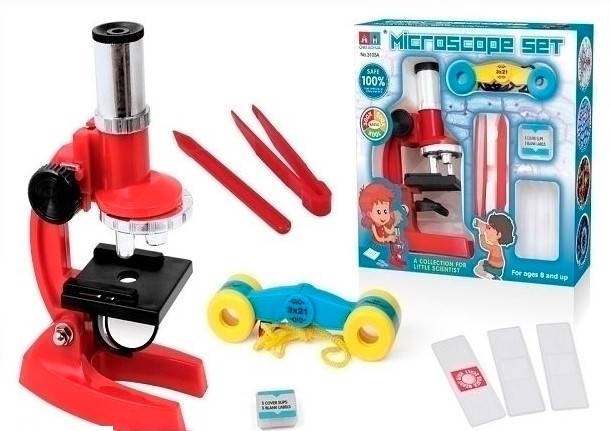 Мікроскоп дитячий з біноклем, фото 1