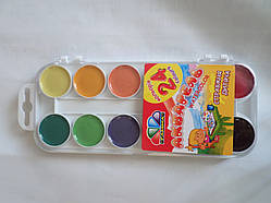 Акварельні фарби Гама 24 кольору медова напівсуха! 312060 Гамма