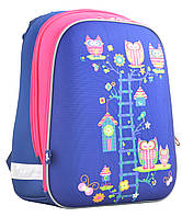 Рюкзак шкільний ортопедичний каркасний YES Н-12  Owl blue 554495 для дівчинки