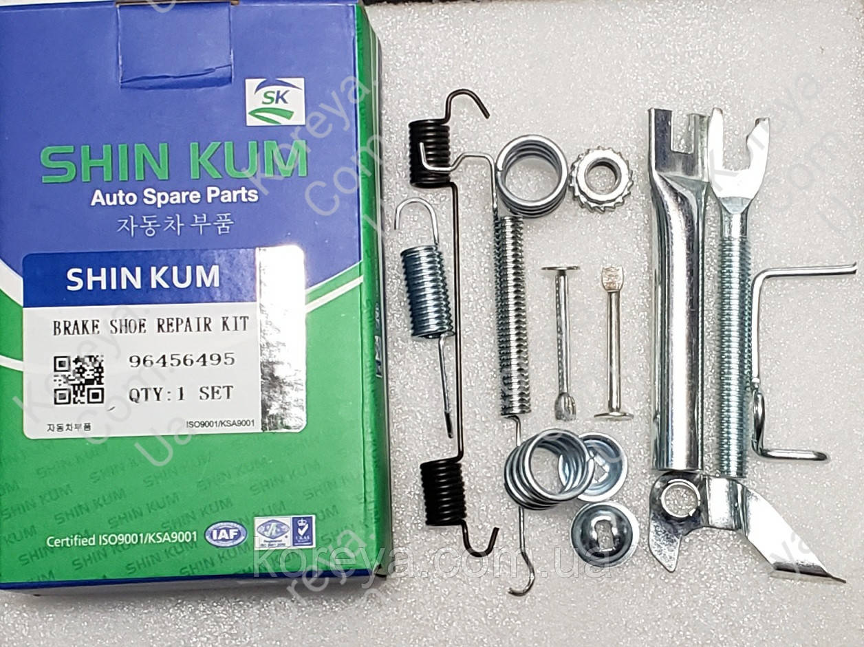 Рем комплект задніх гальмівних колодок Авео правий SHIN KUM, фото 1