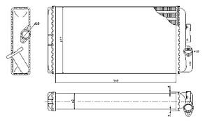 Радіатор обігрівача Mercedes 609D-814-1317