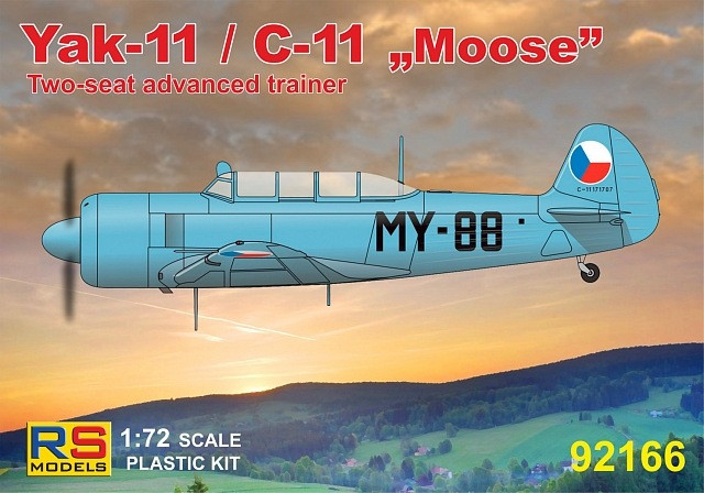 Пластикова модель 1/72 RS models 92166 Яковлев ЯК-11 / C-11 "Moose"