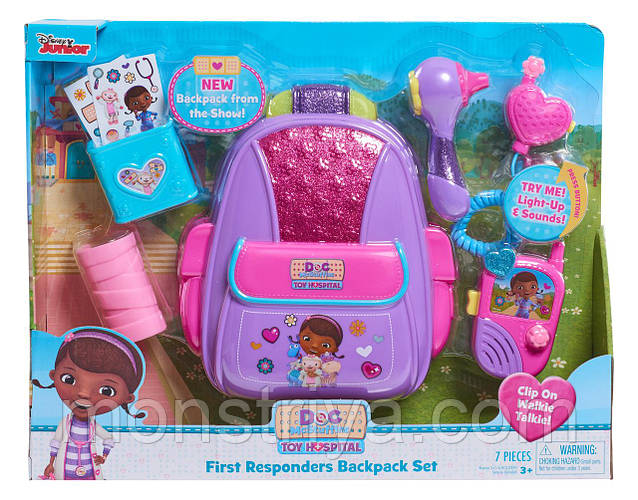 Купить Игровой набор Доктор Плюшева рюкзак Doc McStuffins First ...