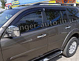 Вітровики, дефлектори вікон Mitsubishi Pajero Sport 2008-2015 (Hic), фото 6