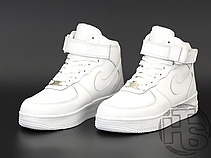 Жіночі кросівки Nike Air Force 1 Mid White (з хутром) 315123-111, фото 3