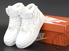 Жіночі кросівки Nike Air Force 1 Mid White (з хутром) 315123-111, фото 3