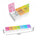 Таблетниця на 7 відділень, Pill box 7days, фото 5