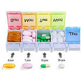 Таблетниця на 7 відділень, Pill box 7days, фото 6