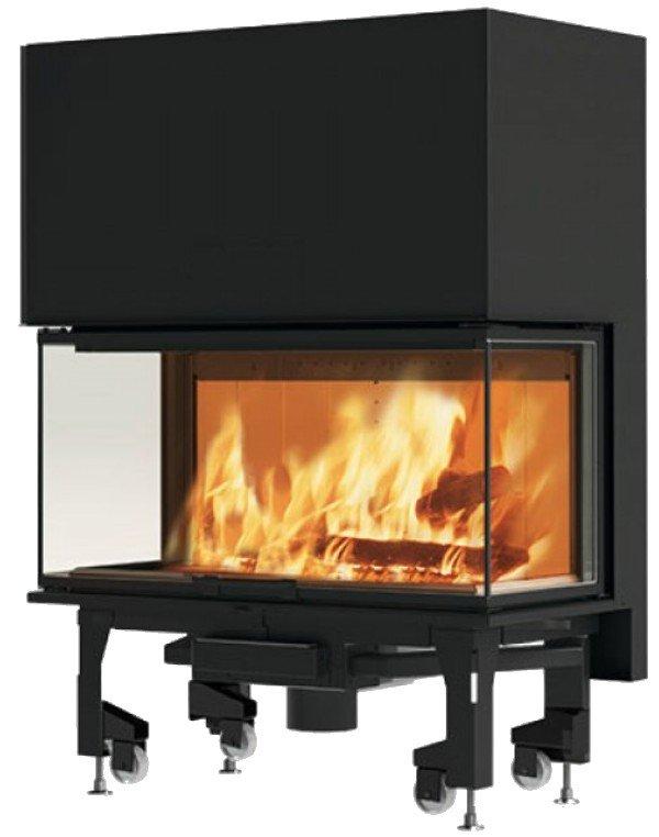Тристороння топка для каміна вбудована Edilkamin Windo3 85 камінна топка для заміського будинку (12 кВт)